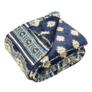 Mantolok Printed Velvet to Velvet Throw Size 50x60