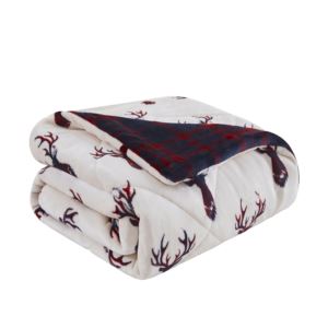 Mantolok Printed Velvet to Velvet Throw Size 50x60