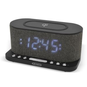 Dual Alarm Clock Radio with Wireless Qi Charging