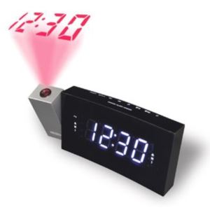 Digital Dual Alarm Projection Clock Radio