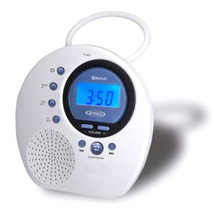 Water Resistant Digital AM/FM Bluetooth Shower Clock Radio with Digital Tuning