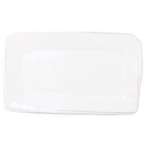 Melamine Lastra Rectangular Platter - White