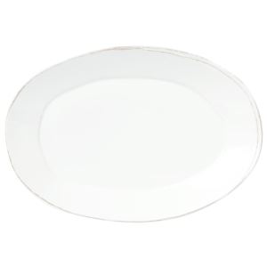 Melamine Lastra Oval Platter - White