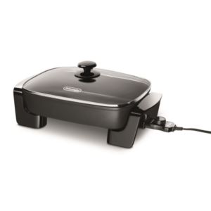 Electric Skillet with Tempered Glass Lid