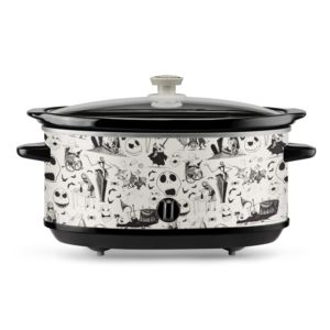 Nightmare Before Christmas 7qt Sketch Pattern Slow Cooker