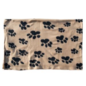 Fleece Paw Print Pet Blanket Fleece Paw Print Pet Blanket