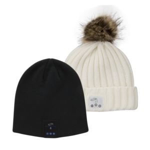 Bluetooth Beanie Knit Cap 2-pack Bundle (IAKB45B/IAKB48CW)