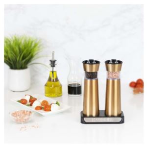 Rechargeable Gravity Copper Salt and Pepper Grinder Set