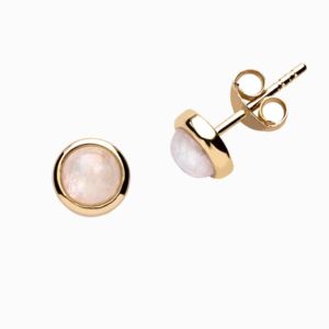 Moonstone studs