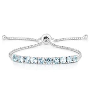 Blue Topaz Bolo Bracelet