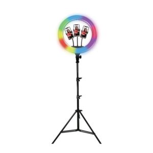 Pro Live Stream 18 Inch LED Ring Light with RGB - (3 Device)