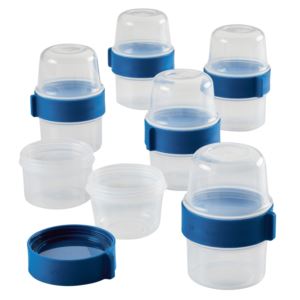 LocknLock Easy Essentials Twist Two Way Food Storage Container Set, 12-Piece, Clear