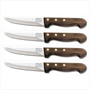 Basics 4-Pc Steak Knife Set (Walnut)