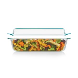 Deep 9" x 13" 2-in-1 Glass Baking Dish w/ Glass Lid