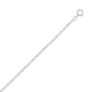 16" 1mm Sterling Silver Italian Rope Chain
