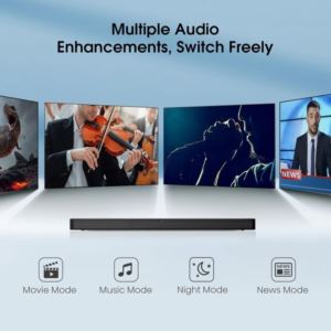2.0 Channel 120-Watt Soundbar - (Black)