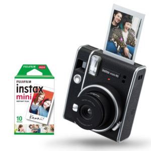 Instax Mini 40 Instant Camera w/ 10 Count Film Black