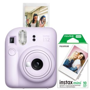 Instax Mini 12 Instant Camera w/ 10 Count Film Lilac Purple
