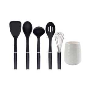 6pc Kitchen Tool Set Black