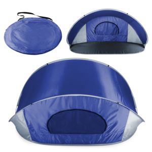 Manta Portable Beach Tent Blue with Gray Accents
