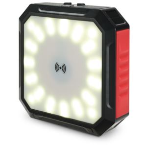 Solar Powerbank with LED Light and Wireless Charger
