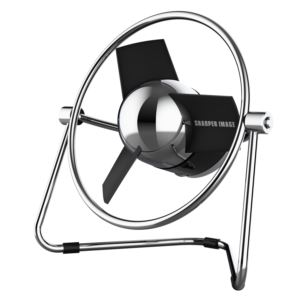 Sharper Image Soft Blade Small USB Fan - Black