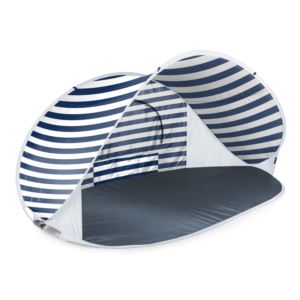 Oniva Manta Portable Beach Tent Navy Blue & White Stripe