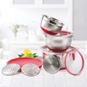 10 - Piece Stainless Steel Mixing Bowl Set