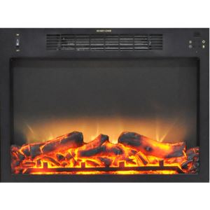23-In. x 17.1-In. x 5-In. Electric Fireplace Insert with Enhanced Faux Charred Log Display