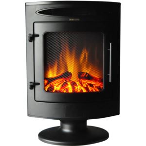 1500W Freestanding Electric Fireplace with Log Display