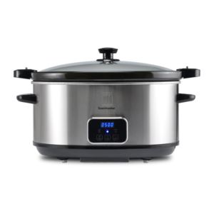 8qt Programmable Slow Cooker w/ Locking Lid Brushed Stainless