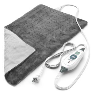 PureRelief XL King Size Heating Pad Gray