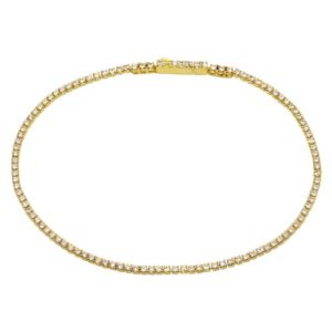 PARIKHS Gold Plated CZ Tennis Bracelet in 925 Sterling Silver