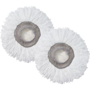 2-Pack Round Mop Pad Replacement Set for SPRAY-360 Spray Mop Kit