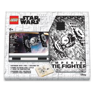 Star Wars Tie Fighter Creativity Set with Journal, Tie Fighter Building Toy, and Black Gel Pen