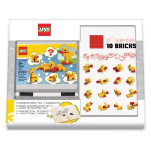 Creativity Set with Journal, Black Gel Pen and LEGO Duck Building Toy