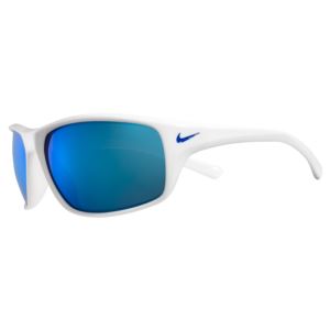 Adrenaline-White Grey Blue Mirror Lense with Blue Swoosh