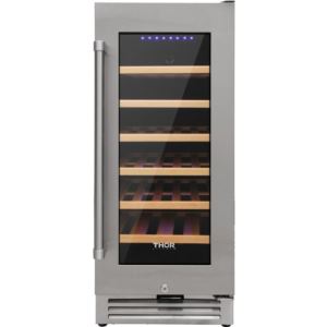 33 Bottle Single Zone Wine Cooler with Sabbath Mode