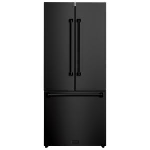 Gordon Ramsey 30" French Door Counter Top Refrigerator: Black- Black