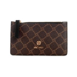 Linnette Card Case- Brown/Black Logo