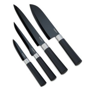 DiNA Prime 4pc Non-Stick Ceramic Knife Set with Polypropylene Handles