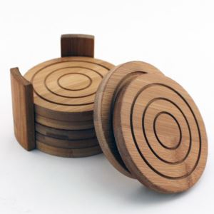 Bamboo Coaster Set 7pc