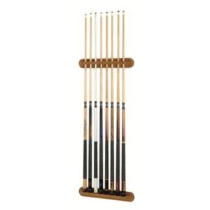 Viper Traditional Oak 8 Cue Wall Cue Rack