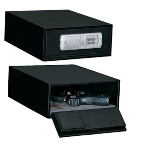 Low Profile Quick Access Safe with Electronic Lock Black