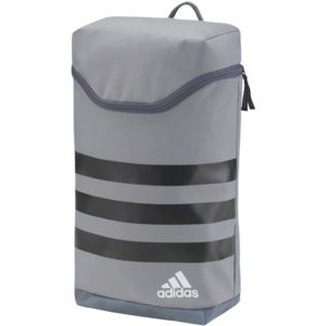 Adidas 3-Stripes Shoe Bag - Grey/Black- Adidas 3-Stripes Shoe Bag - Grey/Black-