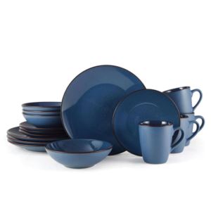 Pierce Blue 16pc Dinnerware Set