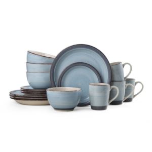 Sadie Blue 16pc Stoneware Dinnerware Set