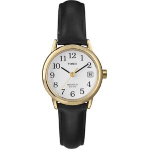 Women's Easy Reader Black Leather Strap Watch