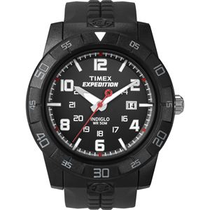 Men's Expedition Rugged Analog Black Resin Strap Watch