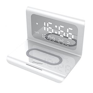 2-in-1 Clock/Alarm w/ Wireless Charger